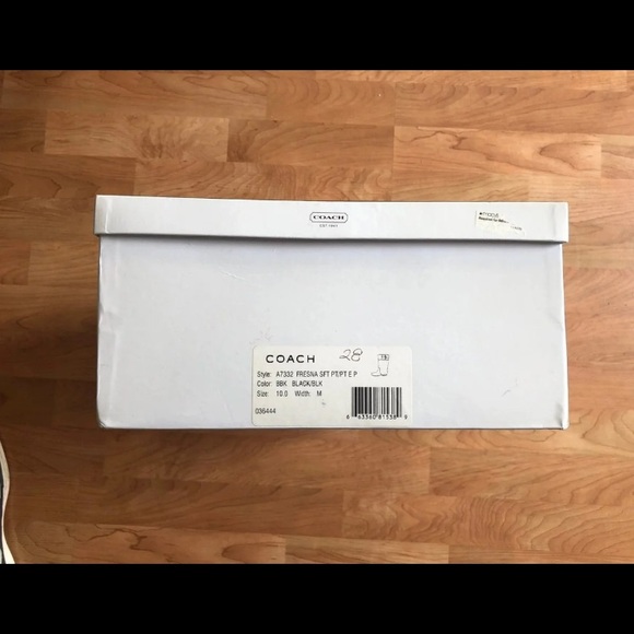 NWT Coach Black Patent Leather Dress Boot, Size 10 - Picture 4 of 4